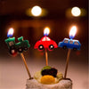 Vehicle Pattern Birthday Cup Cake Candles