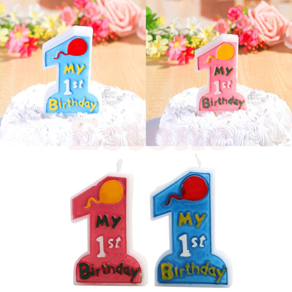 1st Birthday Toothpick Cake Candle Kids