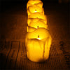 Yellow Flicker LED Tealight Candles With Timer