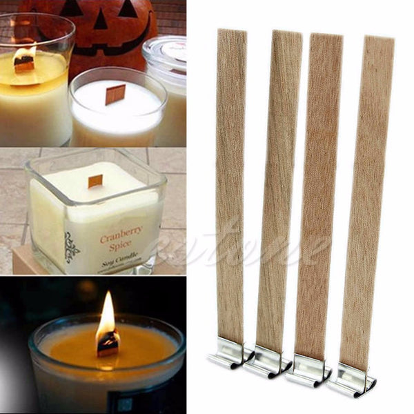 Candle Wood Wick With Sustainer Tab